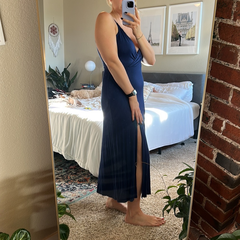 Lulu’s Navy Blue Dress Size Large - Picture 17 of 17